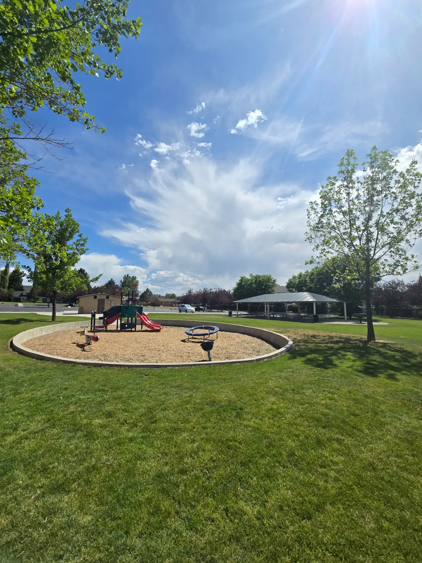 Municipal dog waste removal keeping a city park clean in Utah County