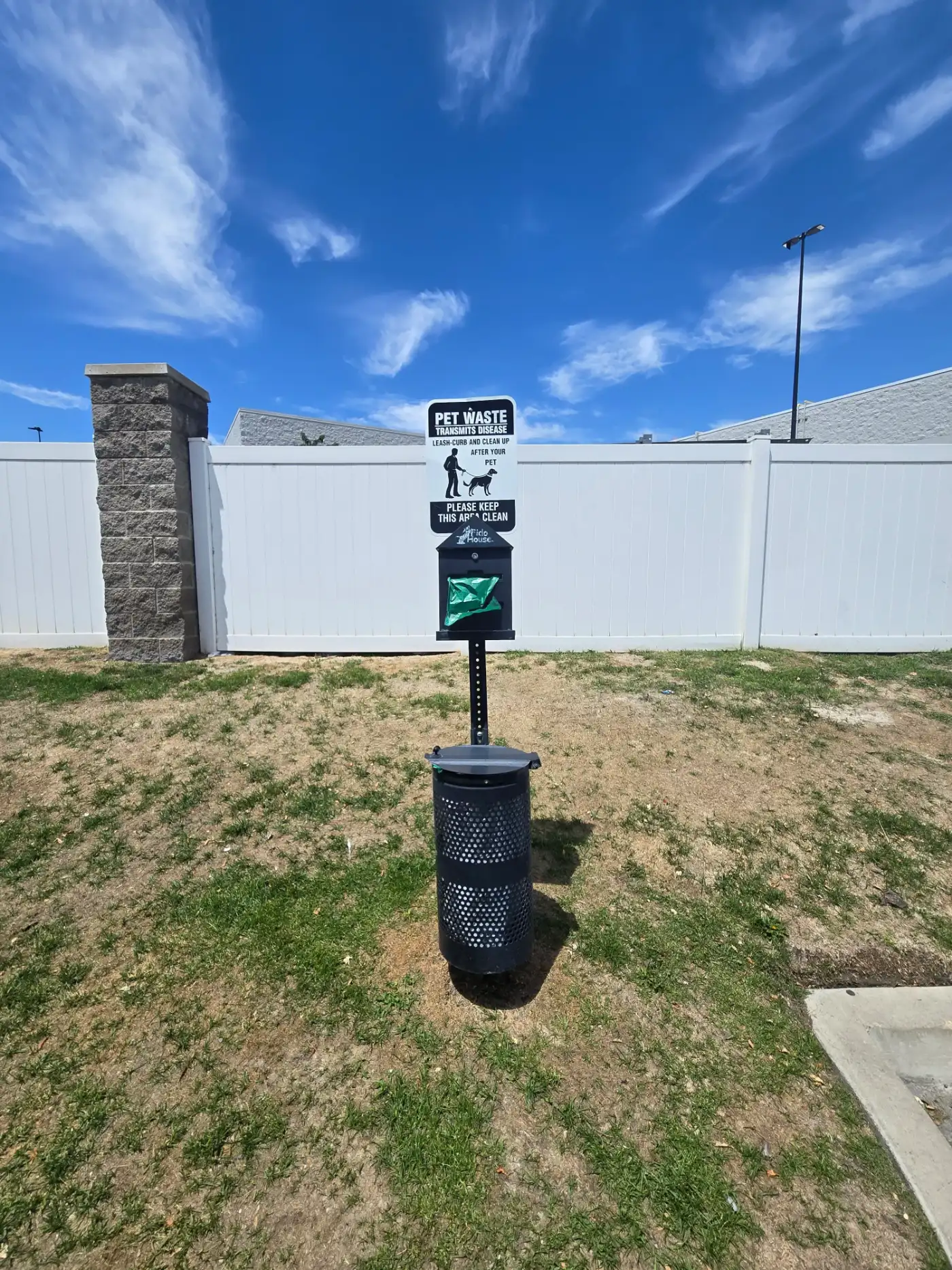 Pet waste station service stocked and maintained for a community in Utah County